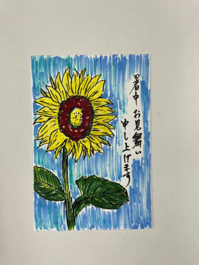 夏の絵手紙を作ろう！を開催しました。レコルト枚方で大切な人に向けてのハガキを作成しませんか？のイメージ画像