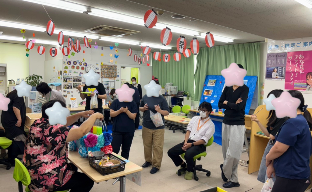 夏祭りを開催しました🎐🎯｜楽しみながら「働く力」を身につける就労移行支援のプログラムのイメージ画像